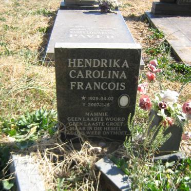 PIETERSE Hendrika Carolina Francois 1929-2007