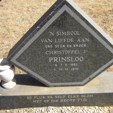 PRINSLOO Christoffel J. 1962-1978