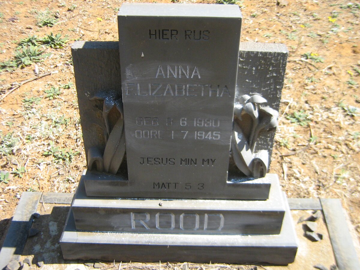 ROOD Anna Elizabetha 1930-1945