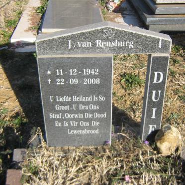 RENSBURG J., van 1942-2008