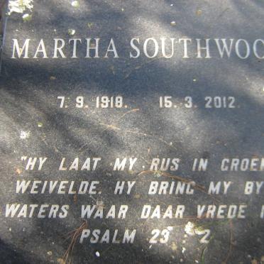 SOUTHWOOD Martha 1918-2012