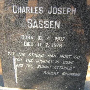 SASSEN Charles Joseph 1907-1978