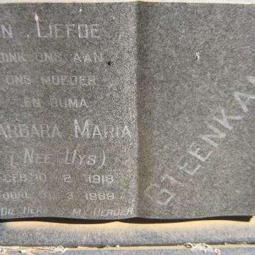 STEENKAMP Barbara Maria nee UYS 1918-1989