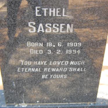 SASSEN Ethel 1909-1994