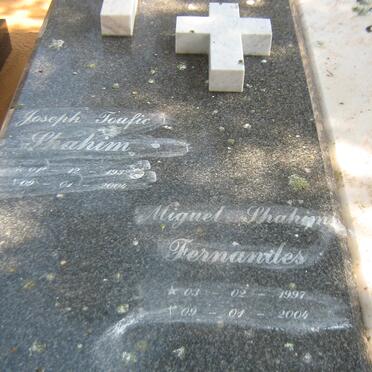 SHAHIM Joseph Toufic 1932-2004 :: FERNANDES Miguel Shahim 1997-2004