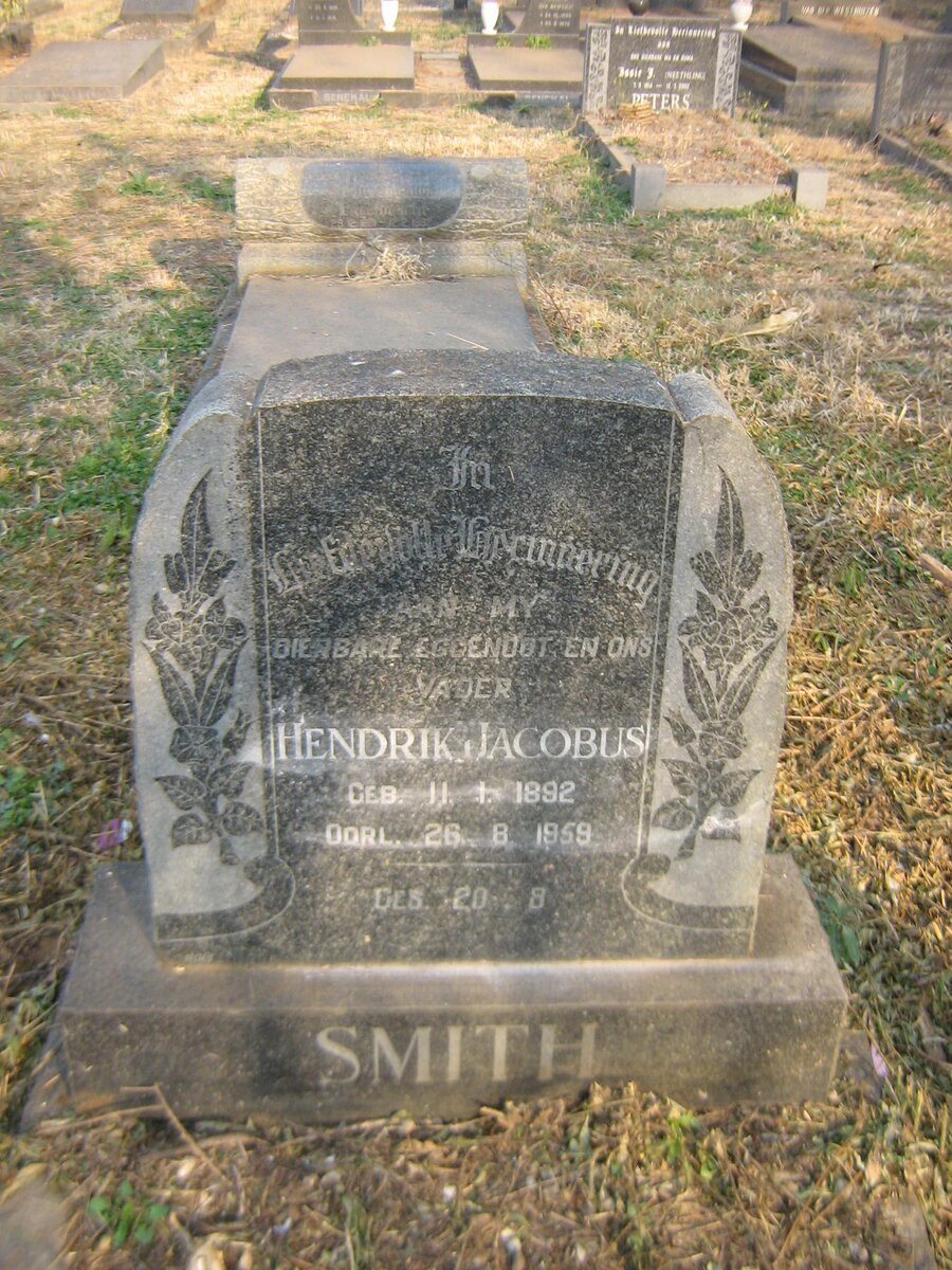 SMITH Hendrik Jacobus 1892-1959