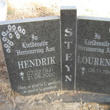STEYN Hendrik 1941-2000 &amp; Lourensa 1945-