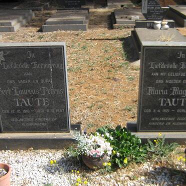 TAUTE Gert Lourens Petrus 1918-1987 &amp; Mara Magdalena 1921-1986