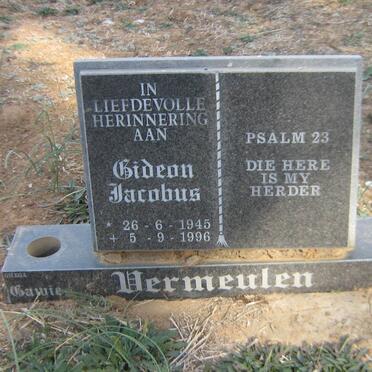 VERMEULEN Gideon Jacobus 1945-1996
