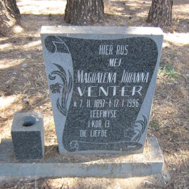 VENTER Magdalena Johanna 1897-1996