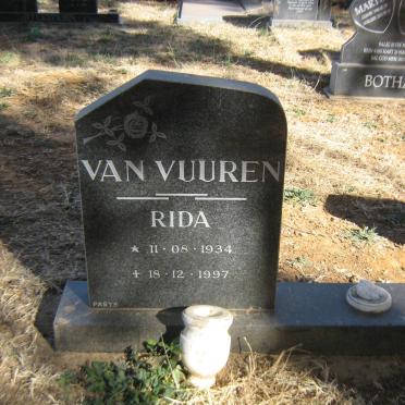 VUUREN Rida, van 1934-1997