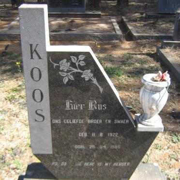 WESTHUIZEN Koos, van der 1922-1985