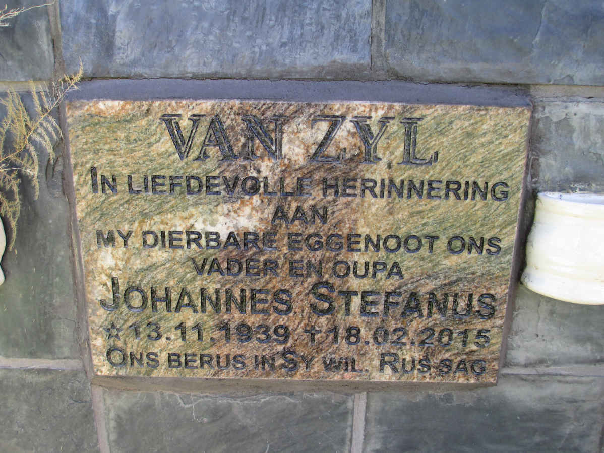ZYL Johannes Stefanus, van 1939-2015