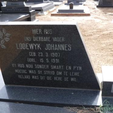 BRITZ Lodewyk Johannes 1907-1991 &amp; Anna Jacoba VAN ZYL 1910-1980