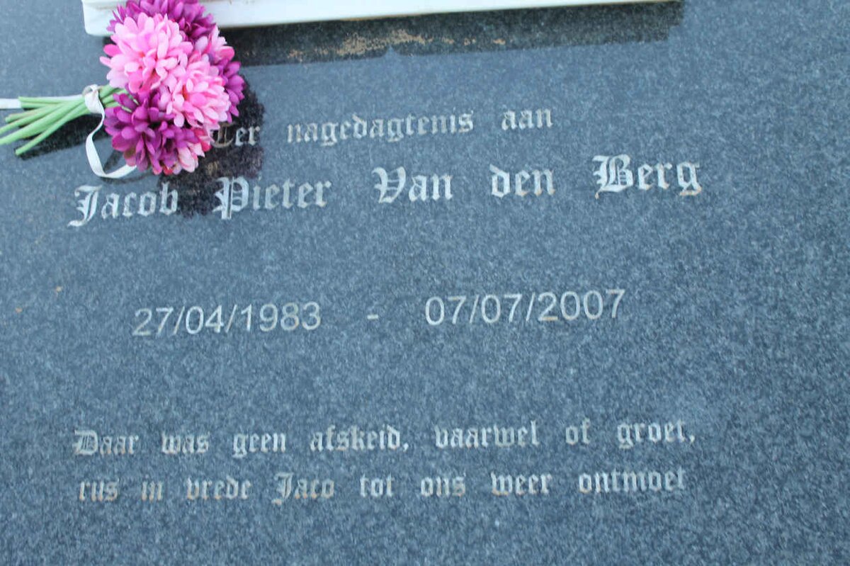 BERG Jacob Pieter, van den 1983-2007