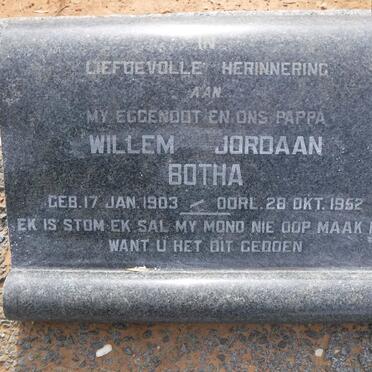 BOTHA Willem Jordaan 1903-1952
