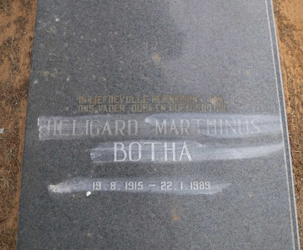 BOTHA Heligard Marthinus 1915-1989