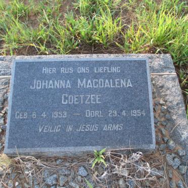 COETZEE Johanna Magdalena 1953-1954