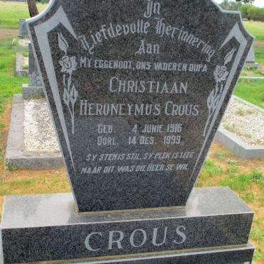 CROUS Christiaan Heroneymus 1916-1999