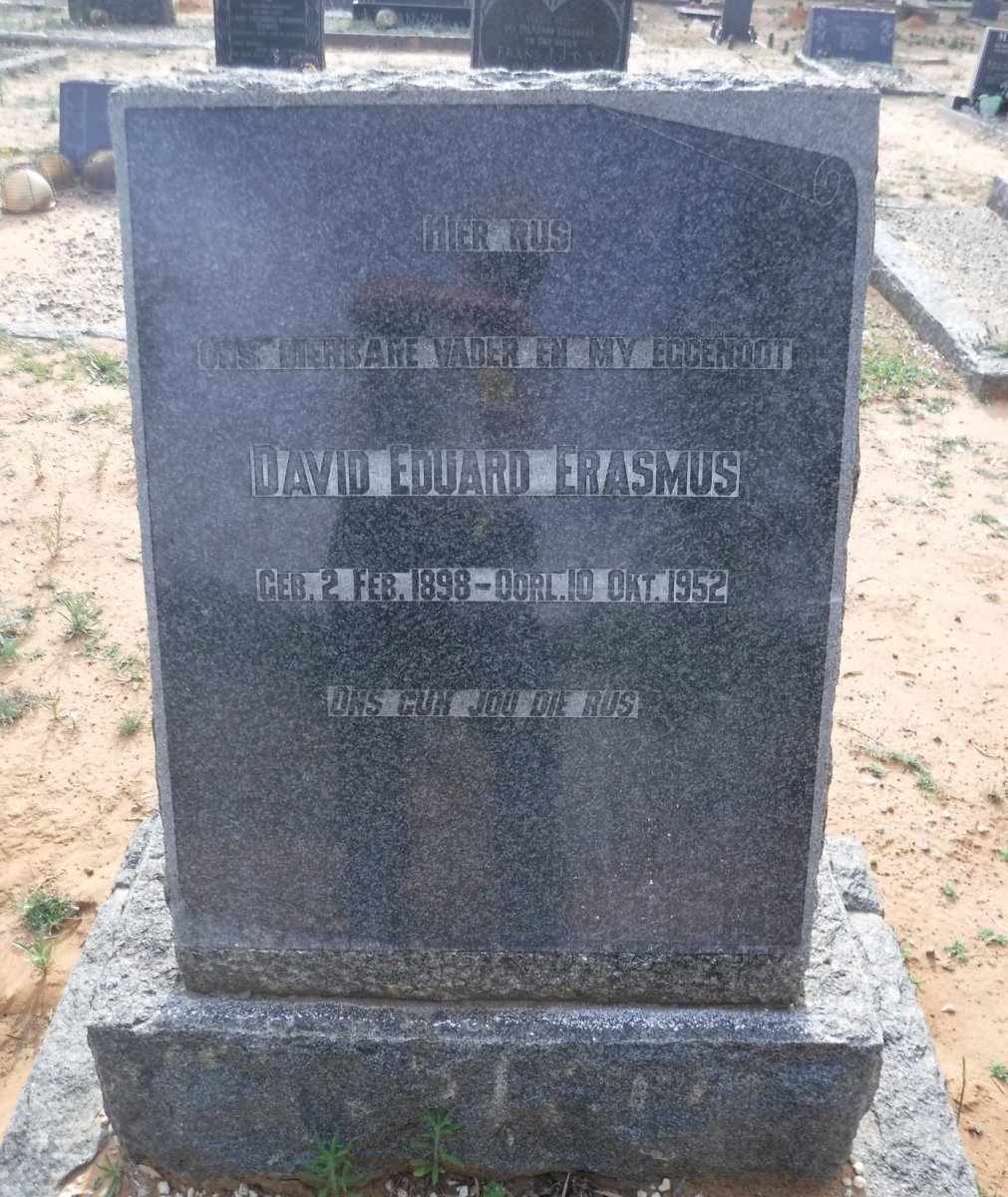 ERASMUS David Eduard 1898-1952
