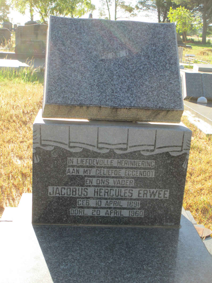 ERWEE Jacobus Hercules 1891-1960