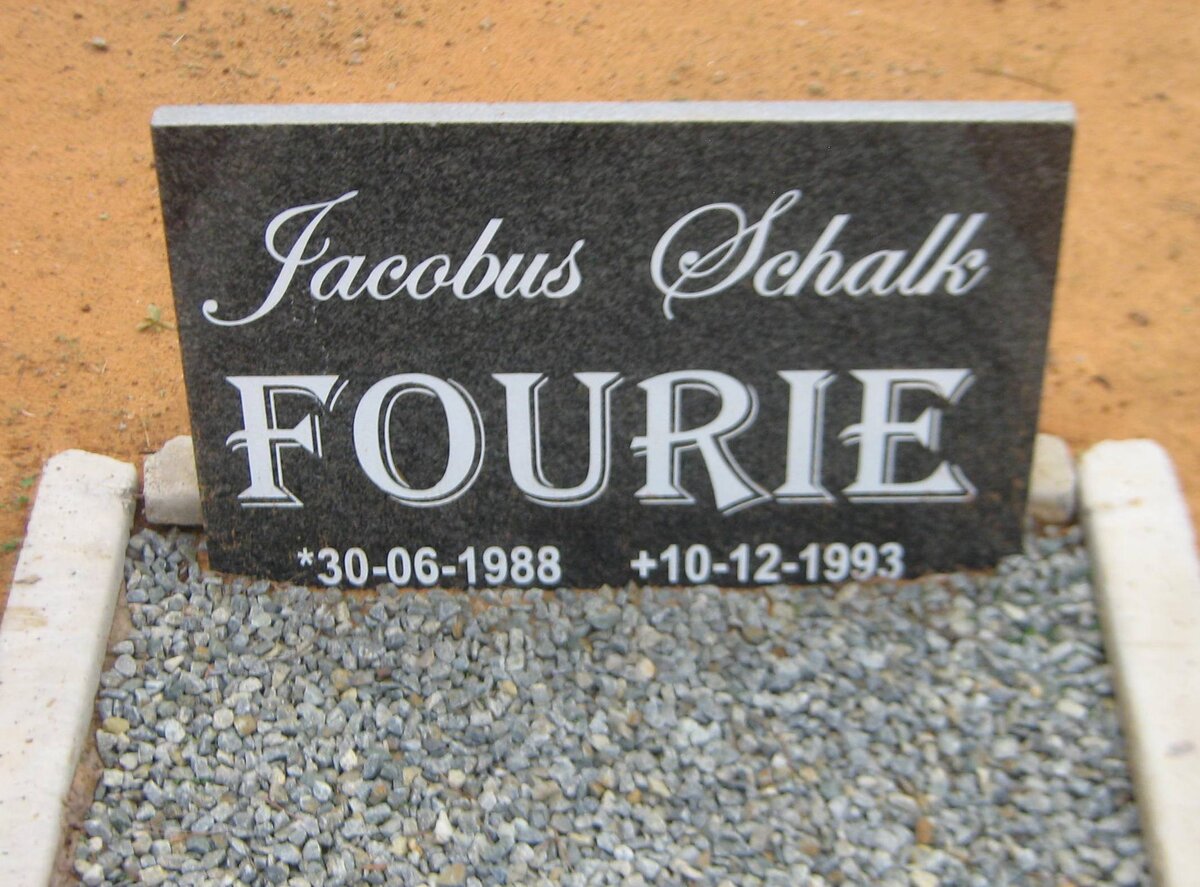 FOURIE Jacobus Schalk 1988-1993