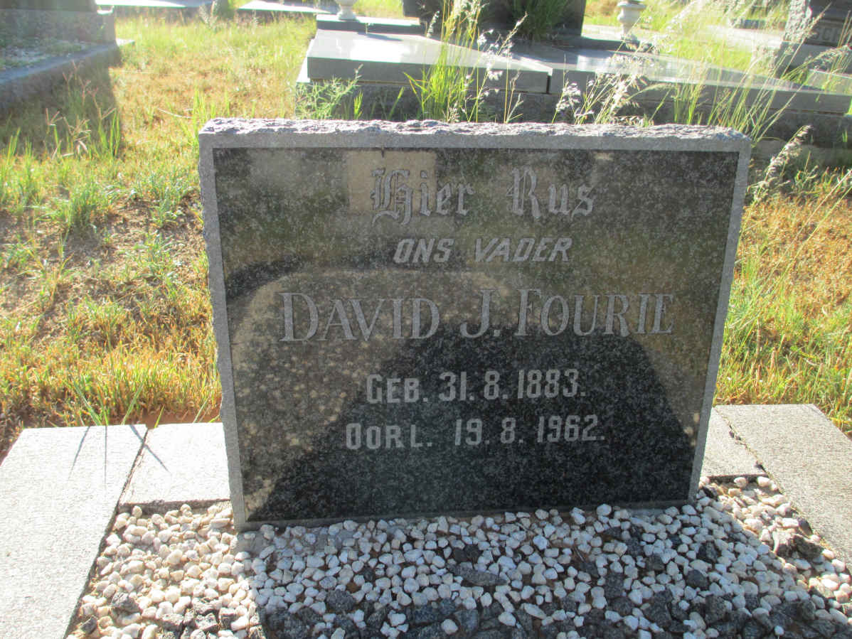 FOURIE David J. 1883-1962