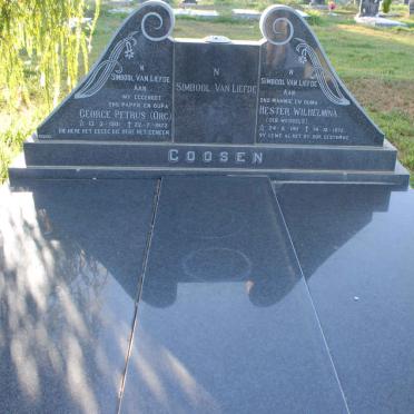 GOOSEN George Petrus 1901-1972 &amp; Hester Wilhelmina WESSELS 1911-1972