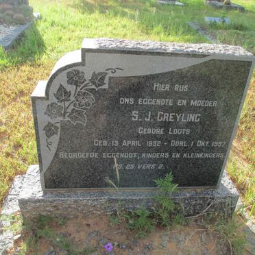 GREYLING S.J. nee LOOTS 1892-1957