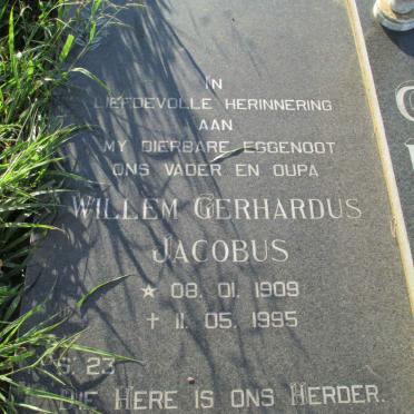 GRUNDLINGH Willem Gerhardus Jacobus 1909-1995 &amp; Jacoba Magrietha 1916-2004