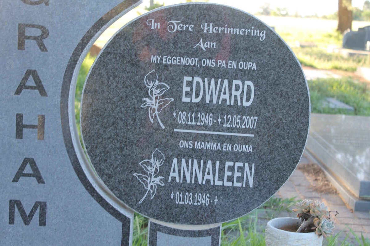 GRAHAM Edward 1946-2007 &amp; Annaleen 1946-