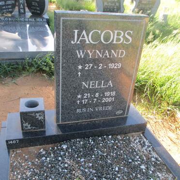 JACOBS Wynand 1929- &amp; Nella 1918-2001