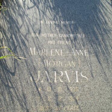 JARVIS Marlene-Anne nee MORGAN 1935-1994