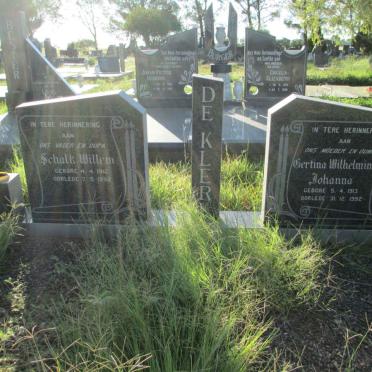KLERK Schalk Willem, de 1912-1992 &amp; Gertina Wilhelmina Johanna 1913-1992