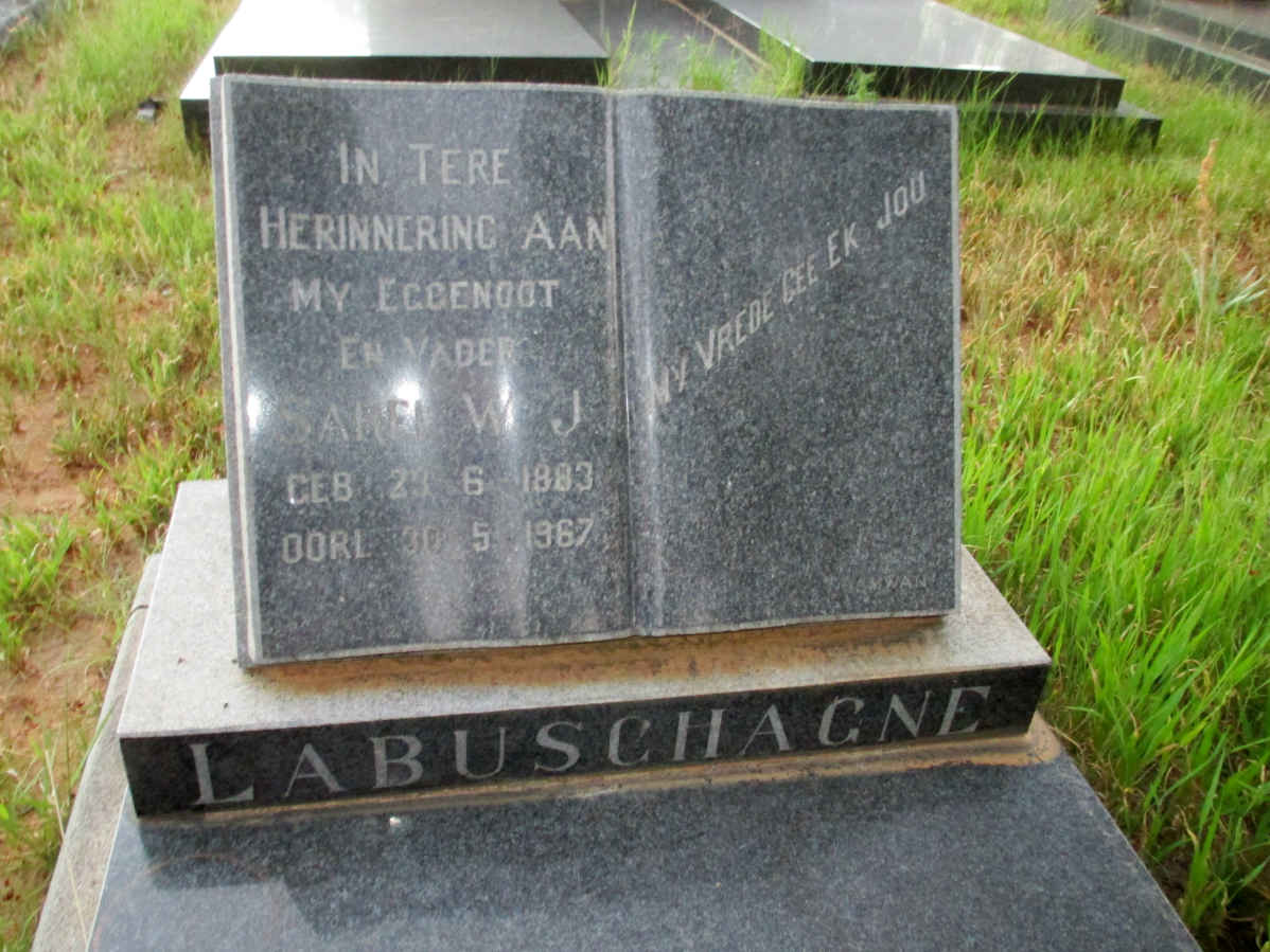 LABUSCHAGNE Sarel W.J. 1883-1967