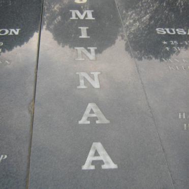 MINNAAR Salomon 1930-1984 &amp; Susan 1942-2000