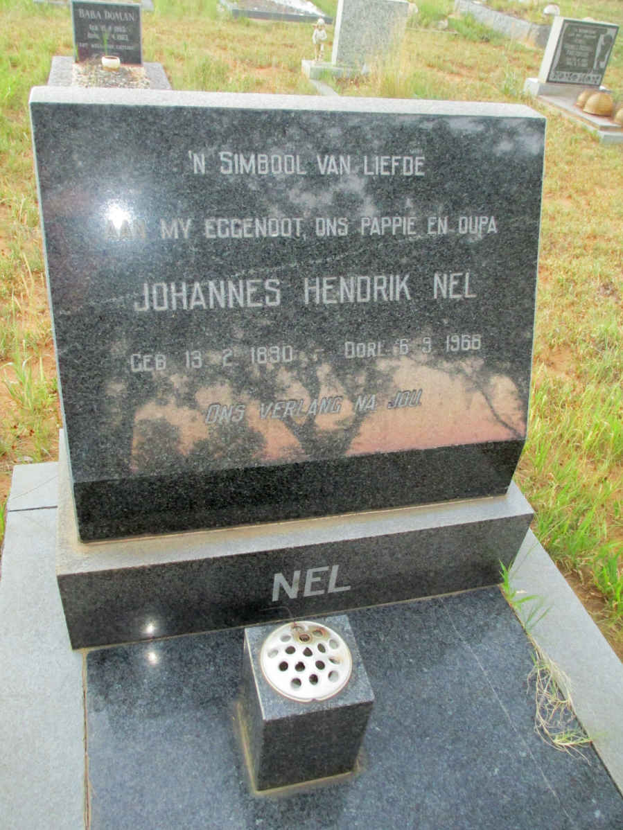 NEL Johannes Hendrik 1890-1966