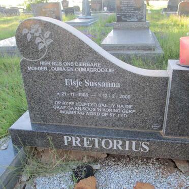 PRETORIUS Elsje Sussanna 1908-2000