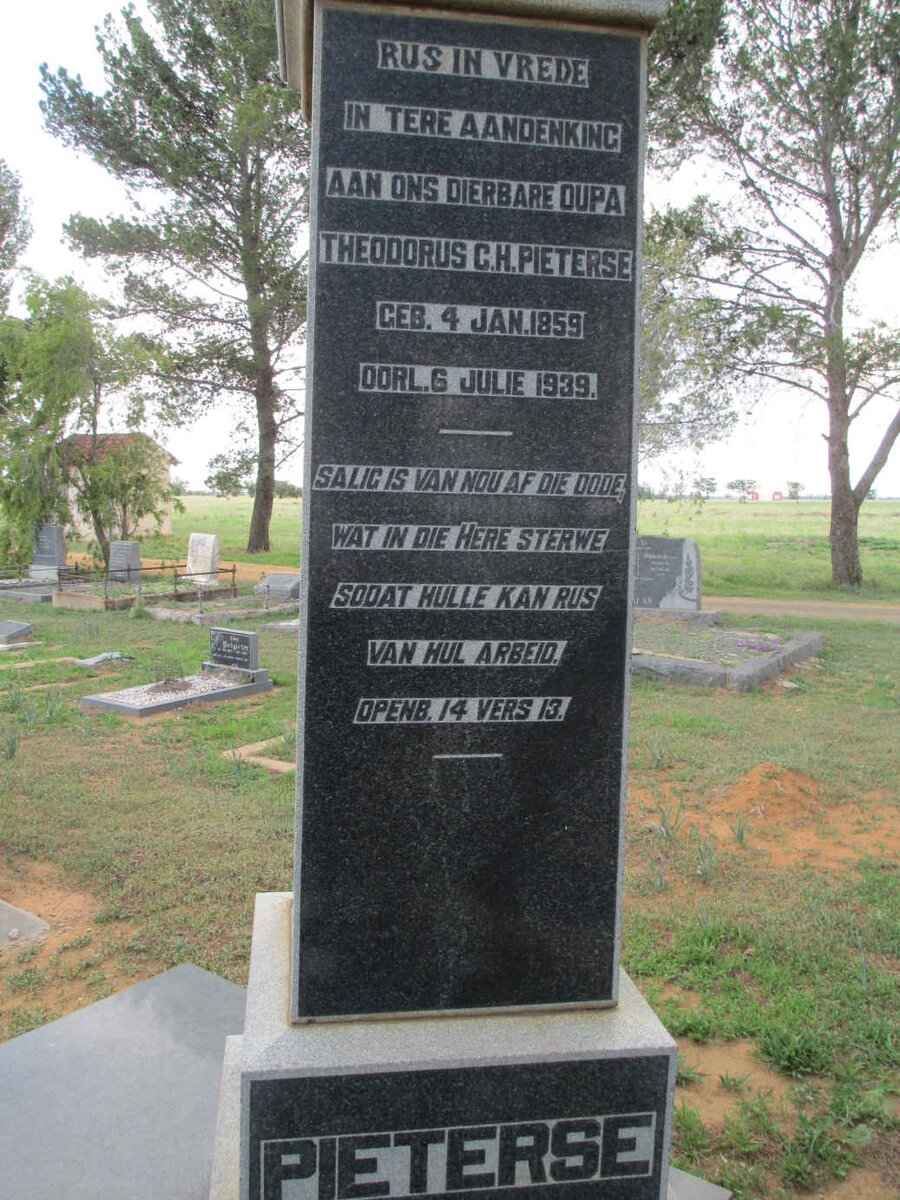 PIETERSE Theodorus C.H. 1859-1939