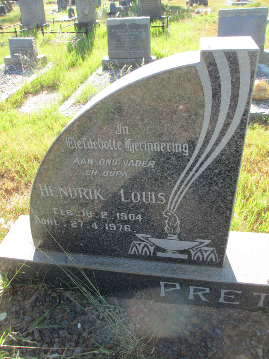 PRETORIUS Hendrik Louis 1904-1976