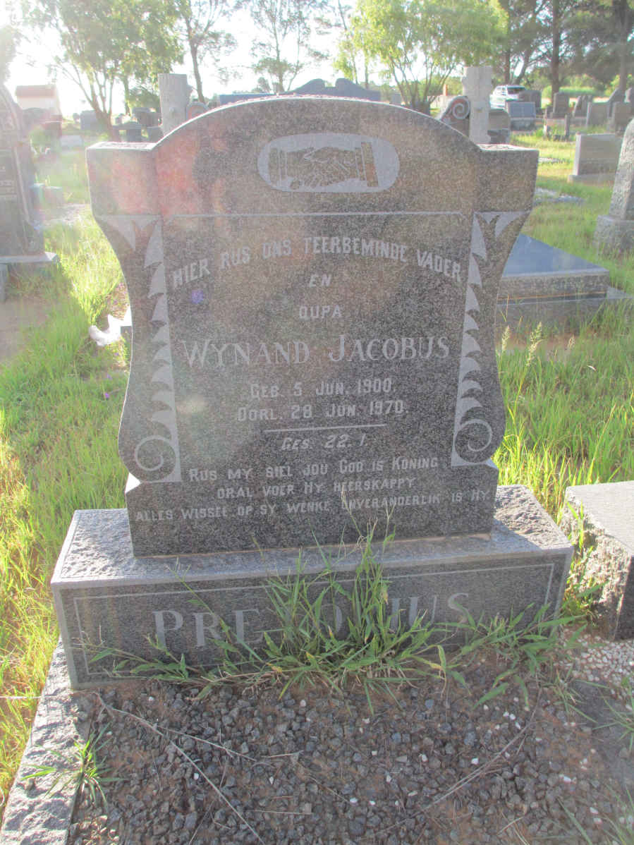 PRETORIUS Wynand Jacobus 1900-1970