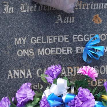 PRINSLOO Hendrik Johannes 1925- &amp; Anna Catharina Sophia SWANEPOEL 1922-2005