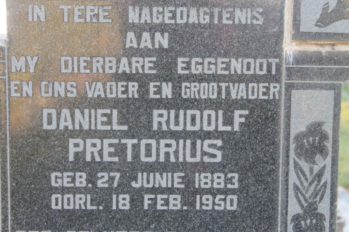 PRETORIUS Daniel Rudolf 1883-1950