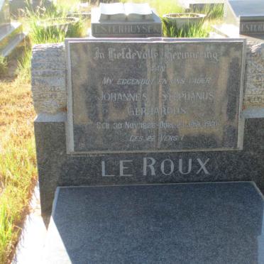 ROUX Johannes Stephanus Gerhardus, le 1886-1960