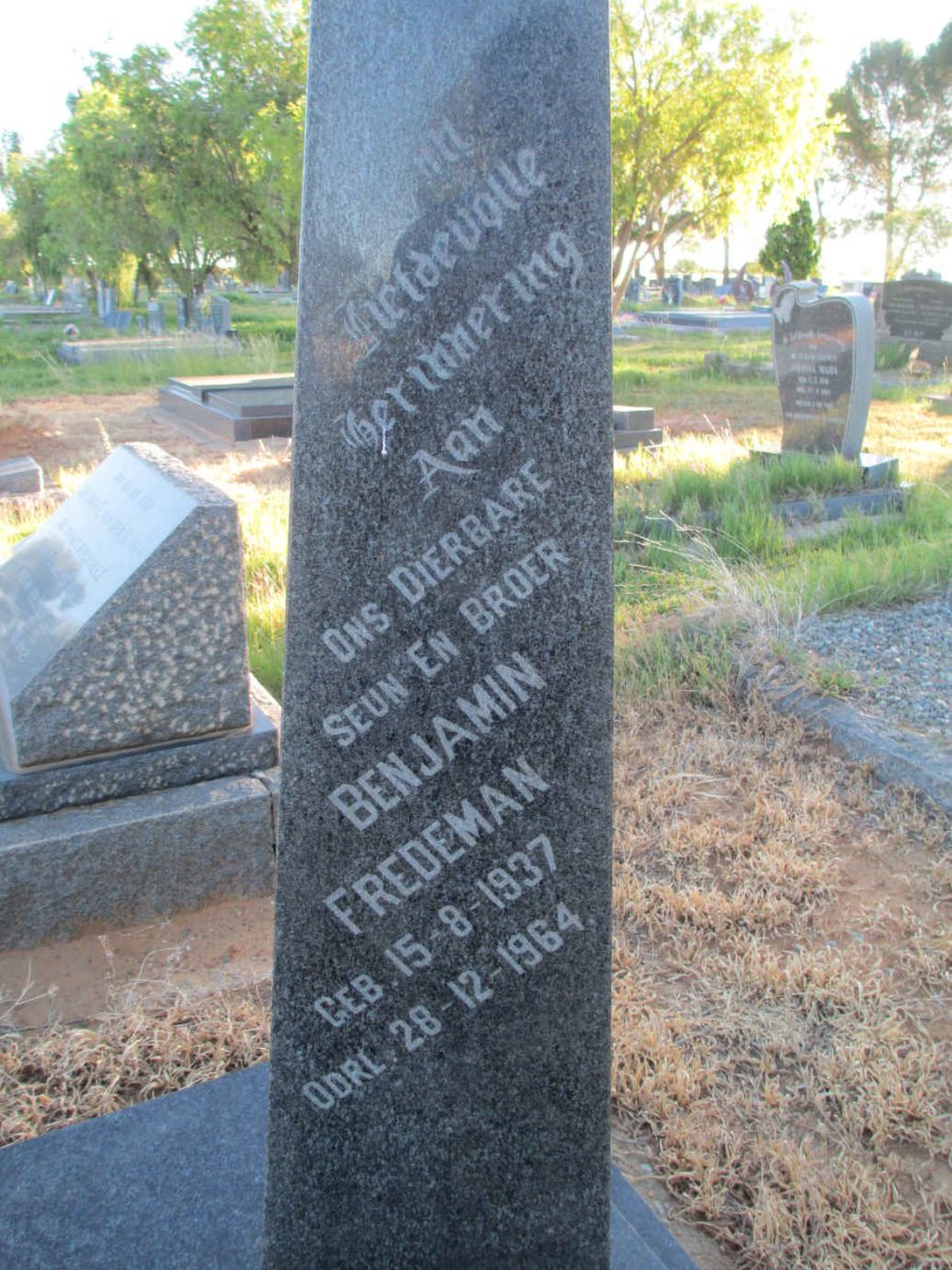 RHEEDER Benjamin Fredeman 1937-1964