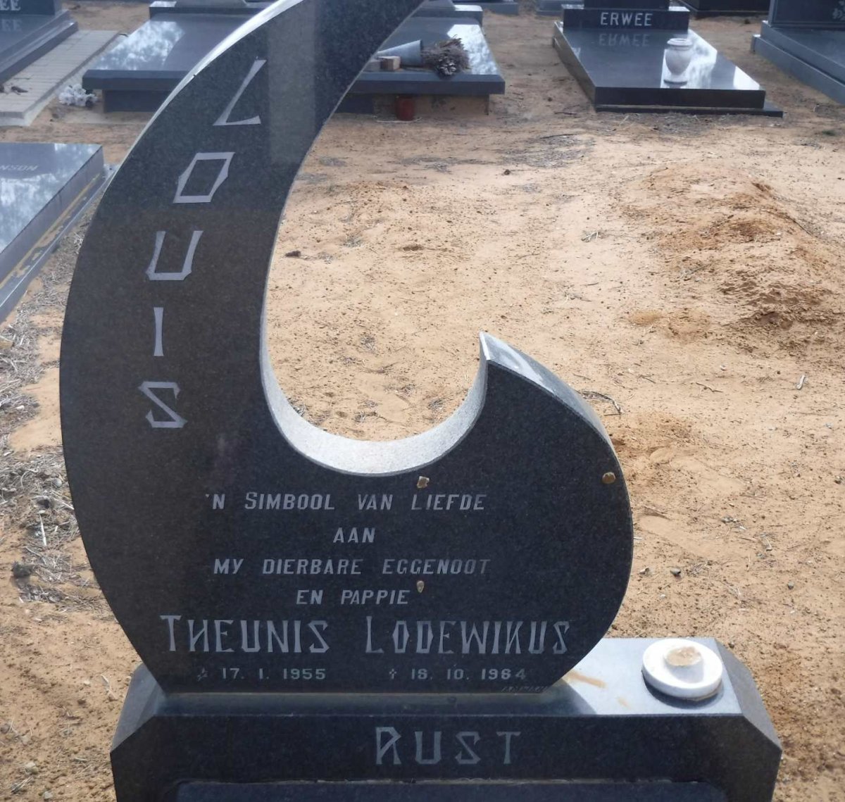 RUST Theunis Lodewikus 1955-1984