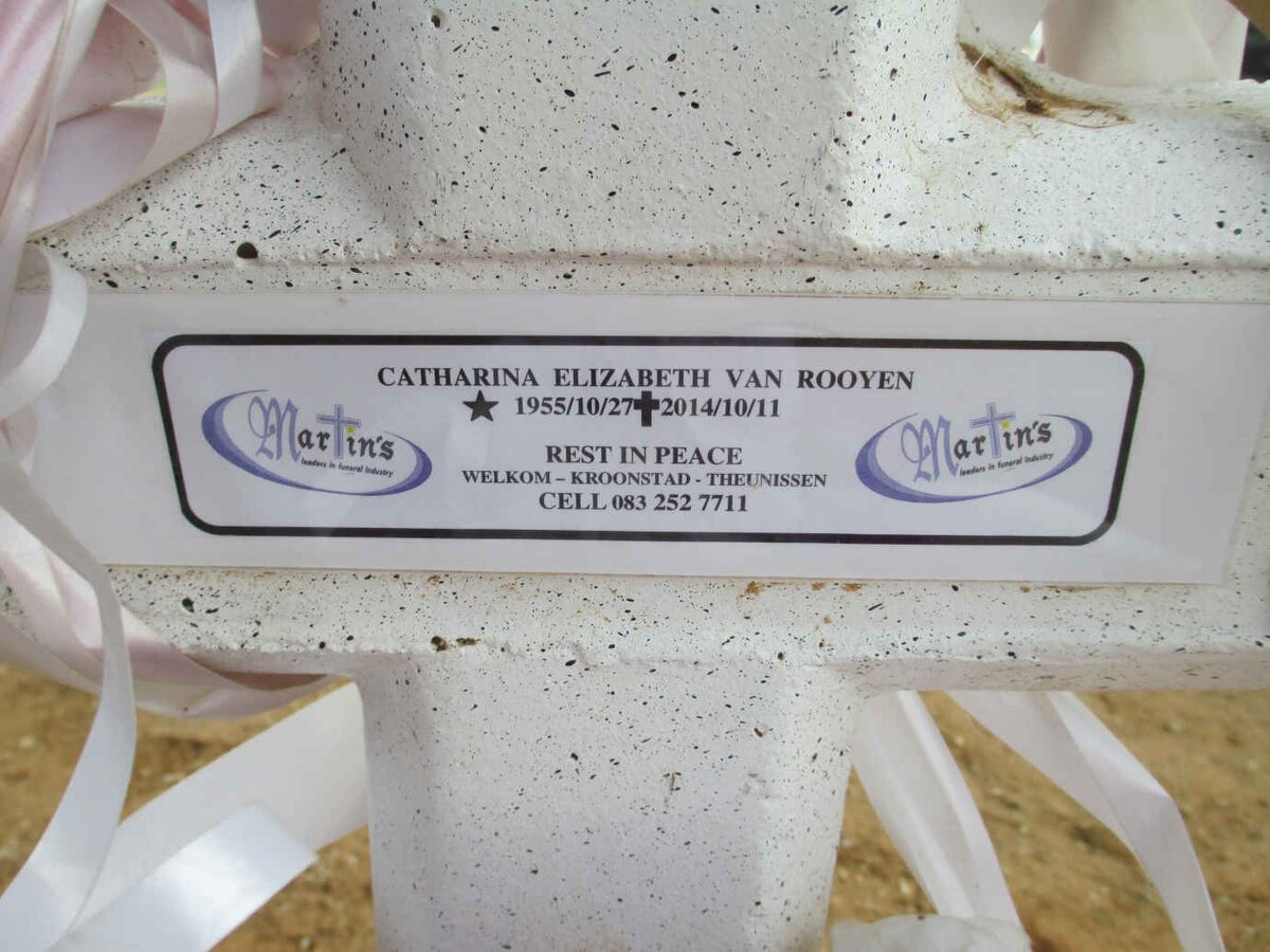 ROOYEN Catharina Elizabeth, van 1955-2014