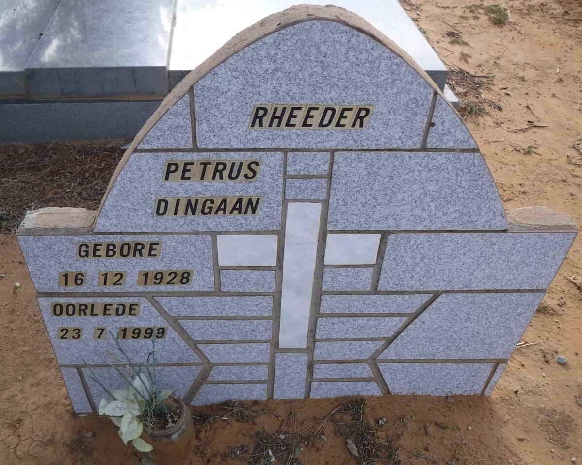 RHEEDER Petrus Dingaan 1928-1999