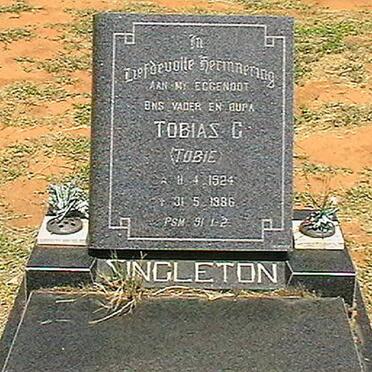 SINGLETON Tobias G. 1924-1986