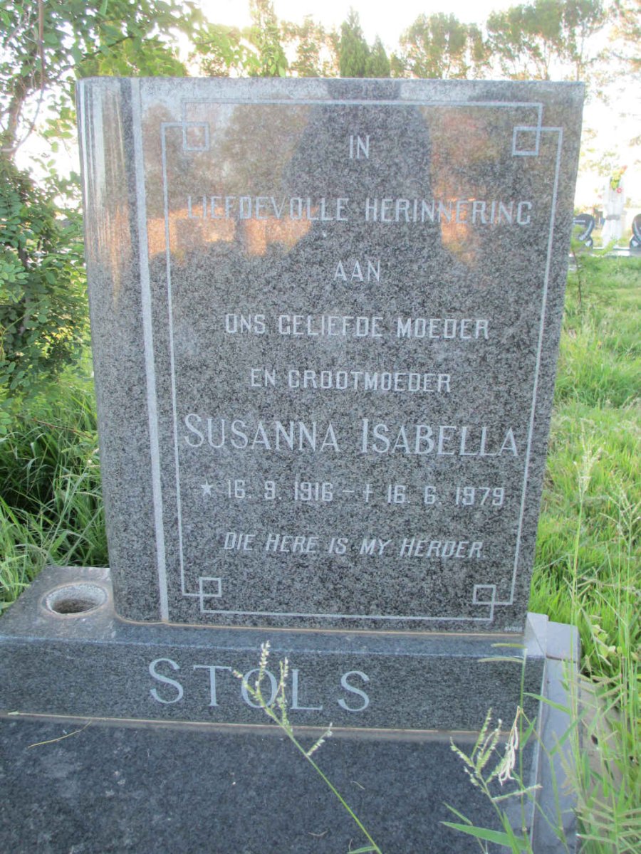 STOLS Susanna Isabella 1916-1979